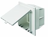 waterproof boxes electrical-Arlington DBVR2W-1 Outdoor Electrical Box with Weatherproof Cover for Flat Surface Construction, White, Vertical/2-Gang Free Shipping