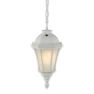 Royce Lighting RLC3407ES-40 Outdoor Convertible Lantern White with Frosted Globe by Royce Lighting
