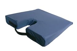 Sloping Coccyx Cushion with Removable Cover- NAVY ONLY
