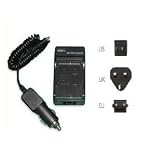 Mains Battery Charger for Sony DSC-HX100V Cyber-Shot Digital Camera - 2 Hours quick charging - UK, USA, EU plugs and car charger Included - AAA Products - 12 Month Warranty