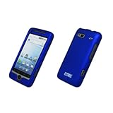 EMPIRE Blue Rubberized Snap-On Cover Case for HTC G2