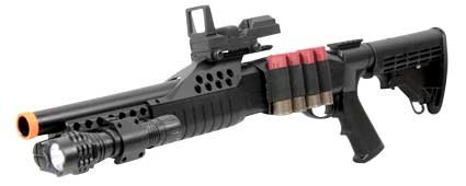 Shotgun Pump Action with realistic shelfs Airsoft Gun