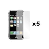 5-Pack Premium Reusable LCD Screen Protector with Lint Cleaning Cloth for Apple iPhone 3GS / 3G S 16GB 32GB + FREE SF Planet Neckstrap !