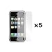 5-Pack Premium Reusable LCD Screen Protector with Lint Cleaning Cloth for Apple iPhone 3GS / 3G S 16GB 32GB + FREE SF Planet Neckstrap !