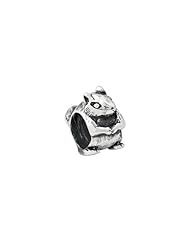 Squirrel Charm in Silver For 3mm Charm Bracelets