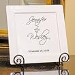 Scriptina Square Platter & Easel Set