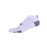Mens Resistor Lo Cut 6-Pack Socks by Under Armour Medium White
