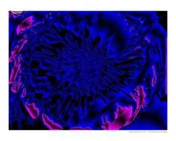 Deep sea crater Abstract Photographic Poster Print by Barbara A Kelley, 10x8