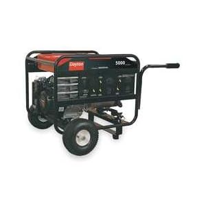 DAYTON Portable Generator, 5000 Rated Watts