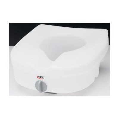 Carex E-Z Lock Raised Toilet Seat without Handles