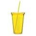 Eco To Go Cold Drink Tumbler - Double Wall -16oz. Capacity - Pineapple
