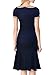 Miusol Women's Vintage Polka Dot Neck 1950'S Claasical Slim Cap Sleeve Evening Dress,Blue,Small