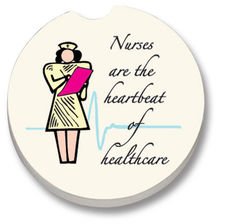 Nurses are the Heartbeat Car Coaster, Single