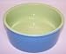 Vo-Toys Ceramic Geometric Dog Dish 7in Color Blue