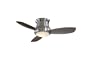 Minka-Aire F519-BN 52-inch Concept II Flush Mount Ceiling Fan, Brushed Nickel with Silver Blades