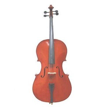 Crystalcello MC100 Full Size 4/4 Cello with Carrying Bag + Bow + Accessories