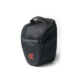 Shot-In Black Bag With Strap For Sony DSLR A350 A550 A390 A230 A55 A580 A900 A700