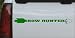 8.5in X .8in Dark Green -- Bow Hunter Hunting And Fishing Car Window Wall Laptop Decal Sticker