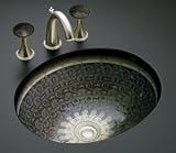 KOHLER K-14218-SP-G9 Serpentine Bronze Design on Caxton Undercounter Lavatory, Sandbar