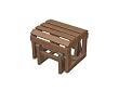 Recycled Earth-Friendly Outdoor Patio Glider Adirondack Ottoman - Raw Sienna