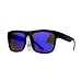 Kush Mens Mirror Lens Gangster Oversize Horn Rim Cholo Sunglasses Blue