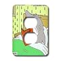 Londons Times Famous People Places Books Cartoons - SWIM WITH THE LAWYERS - Light Switch Covers - 2 plug outlet cover
