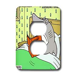 Londons Times Famous People Places Books Cartoons - SWIM WITH THE LAWYERS - Light Switch Covers - 2 plug outlet cover