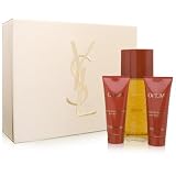 Opium by Yves Saint Laurent for Women 3 Piece Deluxe Set Includes: 3.3 oz Eau de Toilette Spray + 2.5 oz Body Moisturizer + 2.5 oz Lucious Shower Gel in Decorative Keepsake