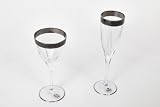 Produkt-Bild: Bohemia Cristal Weingl&auml;ser, Weinkelche Fusion 180 ml 6-er Set mit edlem Platinum Black Decor