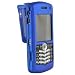 Snap On Protective Rubberized Blue Cover With Swivel And Stationary Belt Clip For Blackberry 8100 Pe