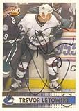 Trevor Letowski, Vancouver Canucks Autogr Card