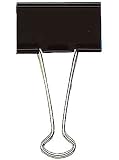Produkt-Bild: WEDO Foldback-Klammer, (B)41 mm, Klemmweite: 19 mm, schwarz VE=1