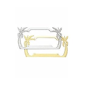 Buy Bully WL104-C Palm Tree License Plate Frame - Chrome by Bully now!