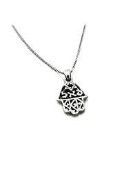 Kabbalah Jewelry - Silver Hamsa Pendant for Success- Jewish Hebrew Pendant - Religious Gifts