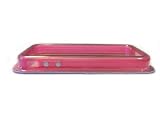 Pink Translucent Glow in the Dark Premium Bumper Case for Apple iPhone 4/4s (Free Front+Back Protector Films)