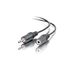 Cables To Go 40408 3.5 mm Male/Female Stereo Audio Extension Cable, Black (12 Feet)