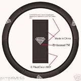  : Silver Superman Shield Steering Wheel Covers