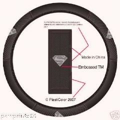 Silver Superman Shield Steering Wheel Covers