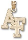 Air Force Falcons Solid 10K Gold ''AF'' 3/4'' Pendant