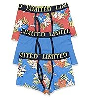 3 Pack Limited Cotton Rich Hibiscus Print Trunks