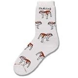 For Bare Feet Bulldog Poses Socks