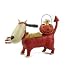 Blossom Bucket Dog in Devil Halloween Costume Figurine