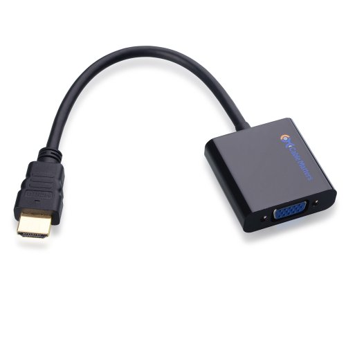 Cable Matters Gold Plated Premium HDMI to VGA M/F Active Adapter in Black