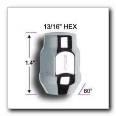 Gorilla Automotive 61137 Acorn Bulge Seat Lifetime Lug Nuts (12mm x 1.50