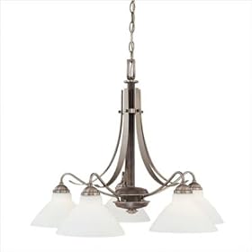 Regatta Downlight Chandelier in Satin Pewter by Thomas Lighting
