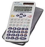Sharp EL-520WBBK Twin Powered Scientific Calculator