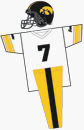 Iowa Hawkeyes NCAA Youth Four Piece Uniform Set (Medium) from Franklin