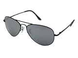 Aviator Sunglasses with Mirrored Lenses and Spring Hinge