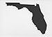 Florida State Stencil Made from White 4 ply Mat Board (20x24)