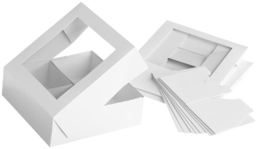 Wilton 4 Cavity White Compartment Boxes, 3 Count